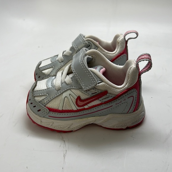Nike Other - Toddler Girls Nike Sneaker Size 3 Pink/White/Silver